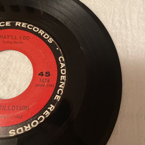 Johnny Tillotson Send Me The Pillow You Dream On/What’ll I Do 45RPM * 1962 - Picture 12 of 12
